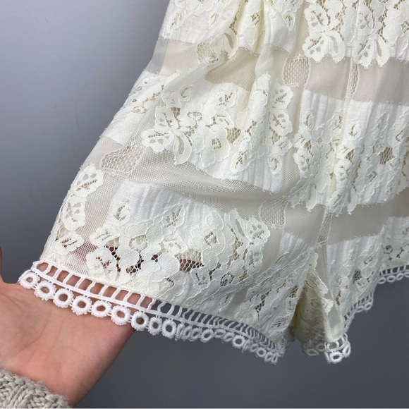Astr • Ivory Lace Romper - Picture 9 of 13